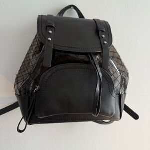 Zara Black and Gray Women's Backpack
